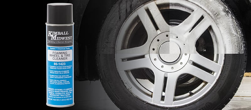 Foaming tire cleaner